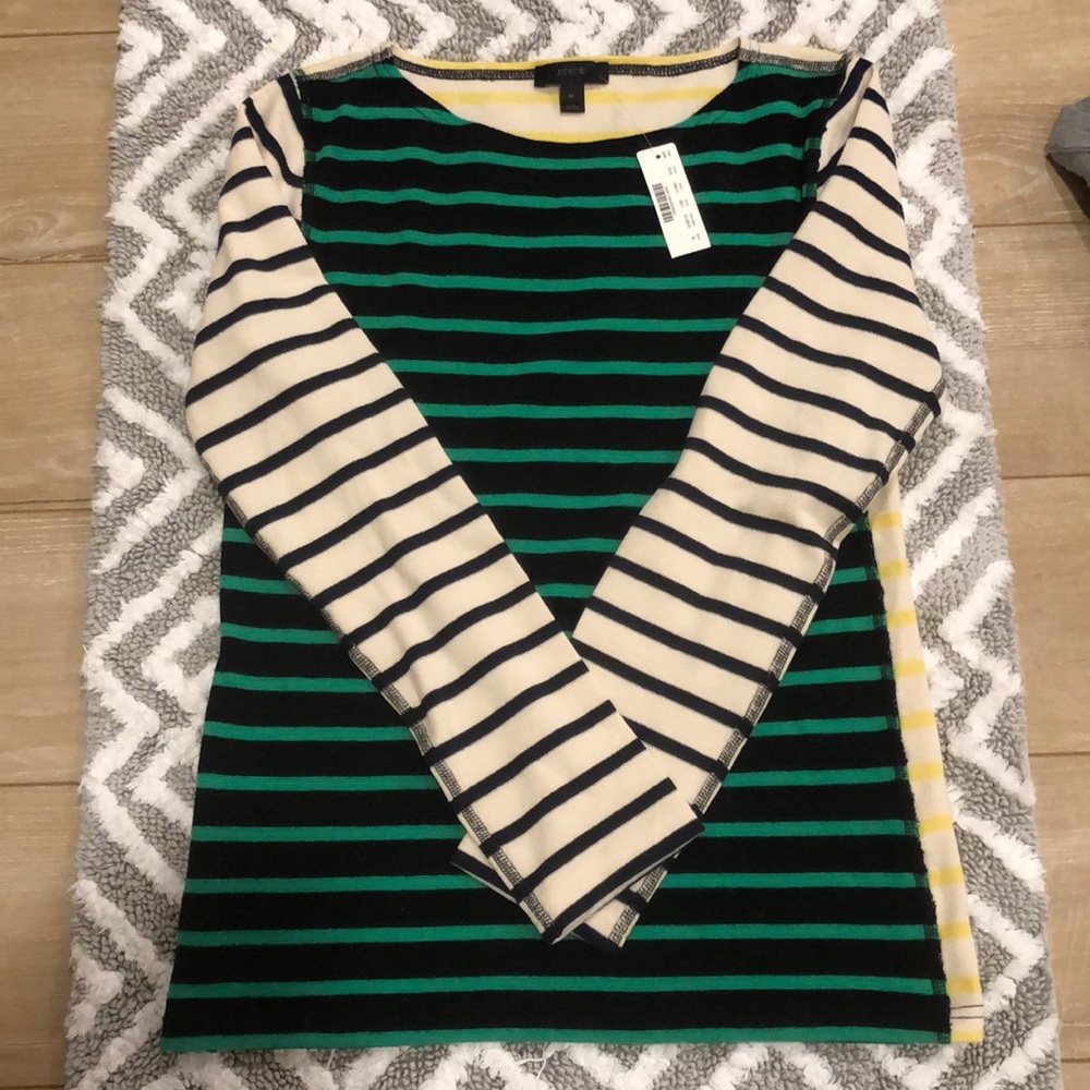 Jcrew Multi-Color Stripe Long Sleeve - image 1
